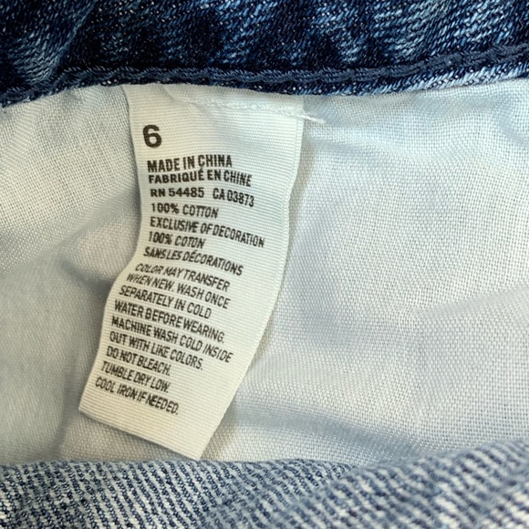 AEO Stars Stripes Flag Cut Off Denim Jean Shorts - Picture 7 of 8